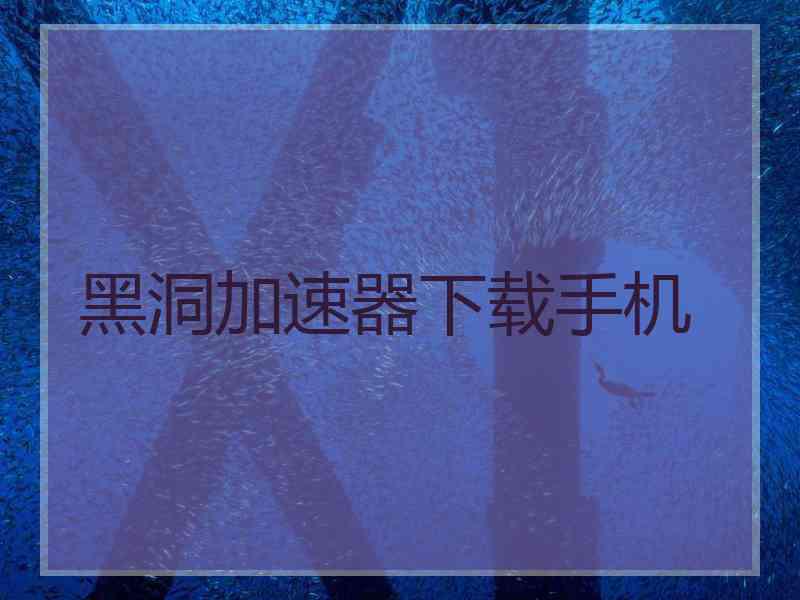 黑洞加速器下载手机