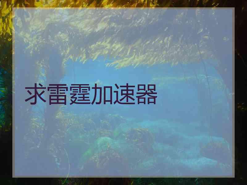 求雷霆加速器