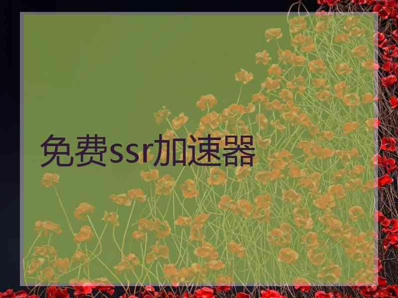 免费ssr加速器