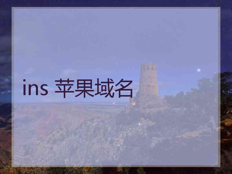 ins 苹果域名