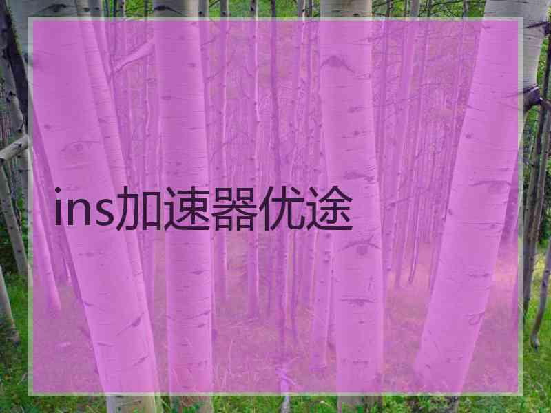 ins加速器优途