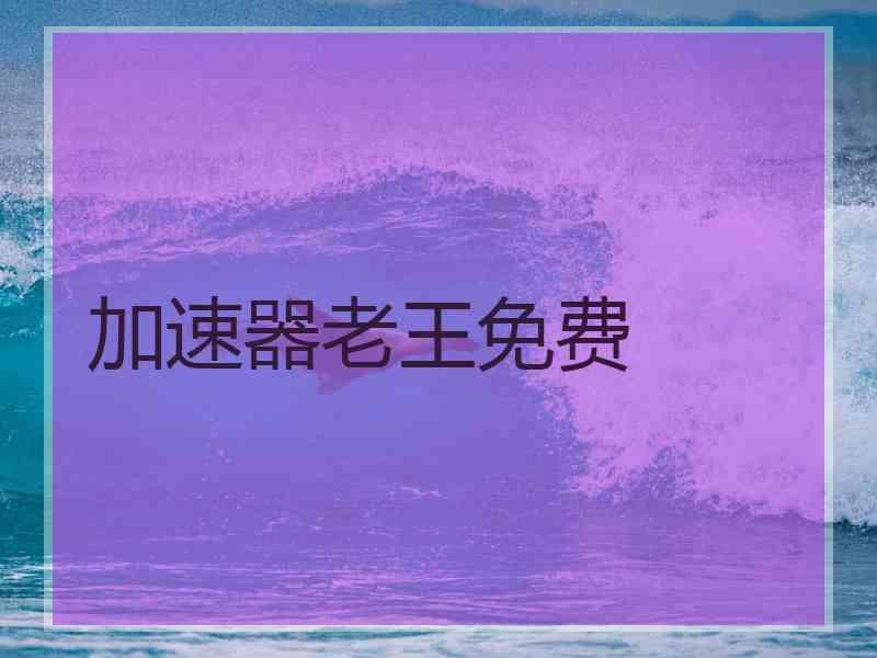 加速器老王免费